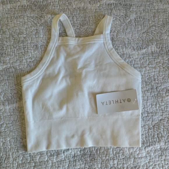 Athleta Tops - Athleta Aurora Seamless High Neck V-Back Tank